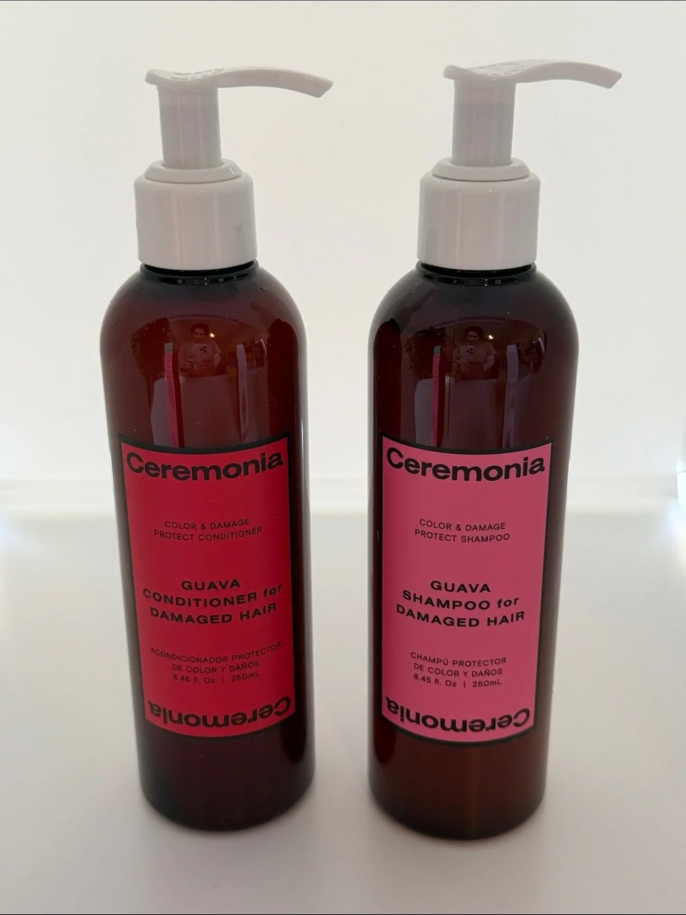 NWT Ceremonia Bundle Set: Shampoo & Conditioner — Damaged Hair + Scalp Brush